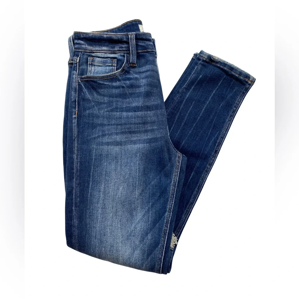 Artemis Vintage Ruby High Rise Stretch Ankle Cigarette Jeans 3/25 Distressed